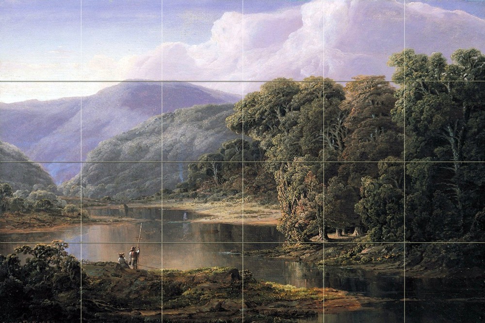 Landscape Tile Mural Kitchen Bathroom Wall Backsplash 25.5x17 Ceramic