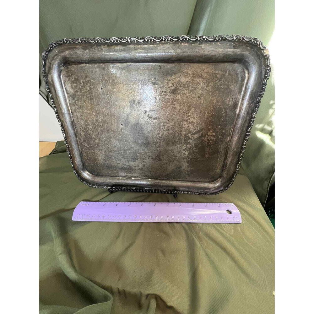 E.G. Webster & Son Silverplate Serving Tray 10x13" 813
