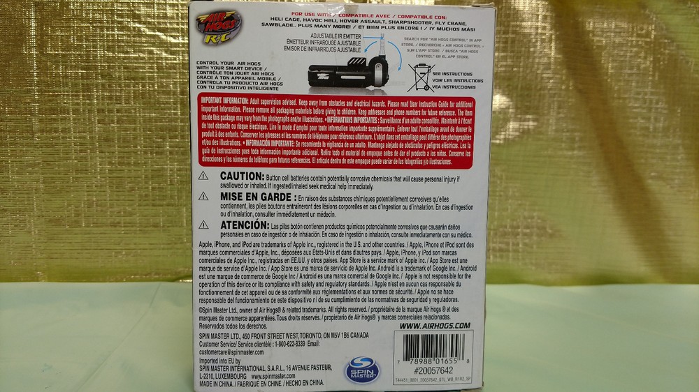 Air Hogs Link Remote Control Transmitter iOS Android Device RC Havoc Heli Cage