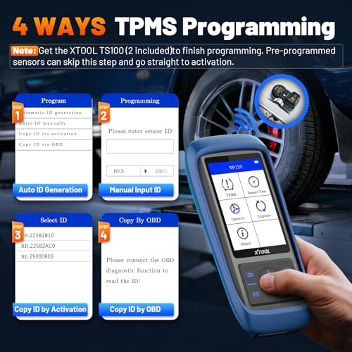 TP150 TPMS Programming Tool with 2PCS Sensors - Universal TPMS Scanner
