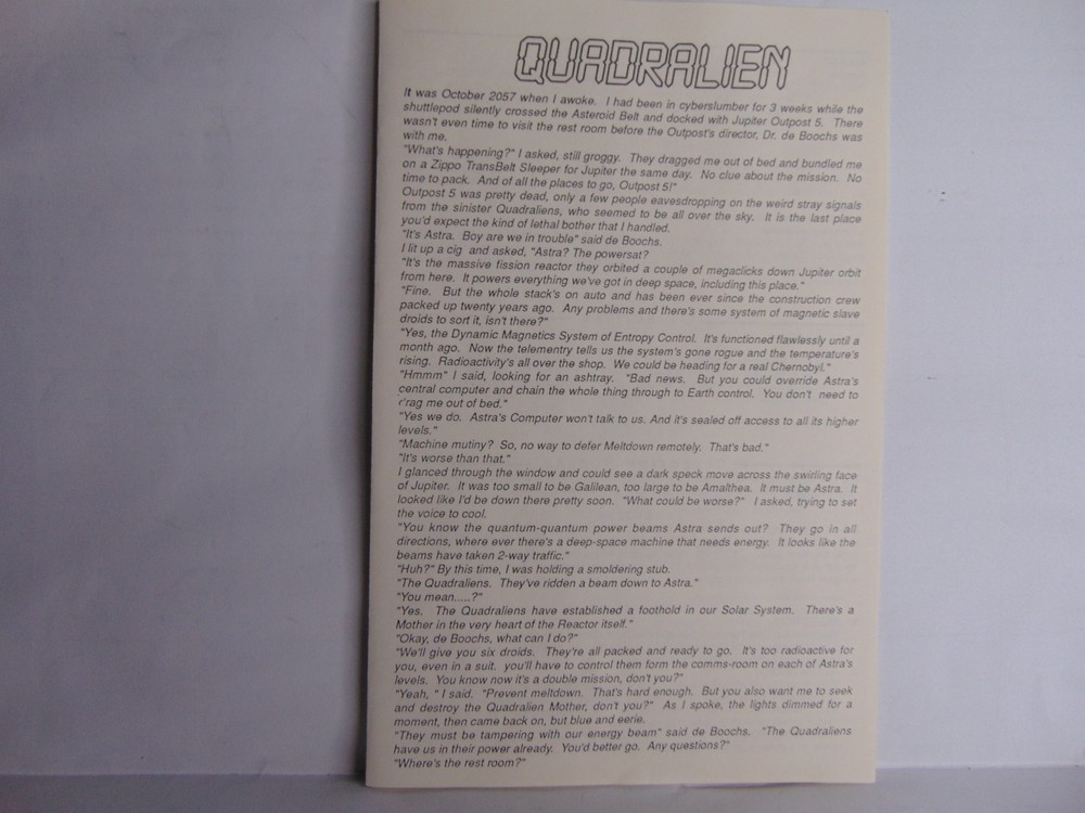 QUADRALIEN for ibm/tandy/at/xt