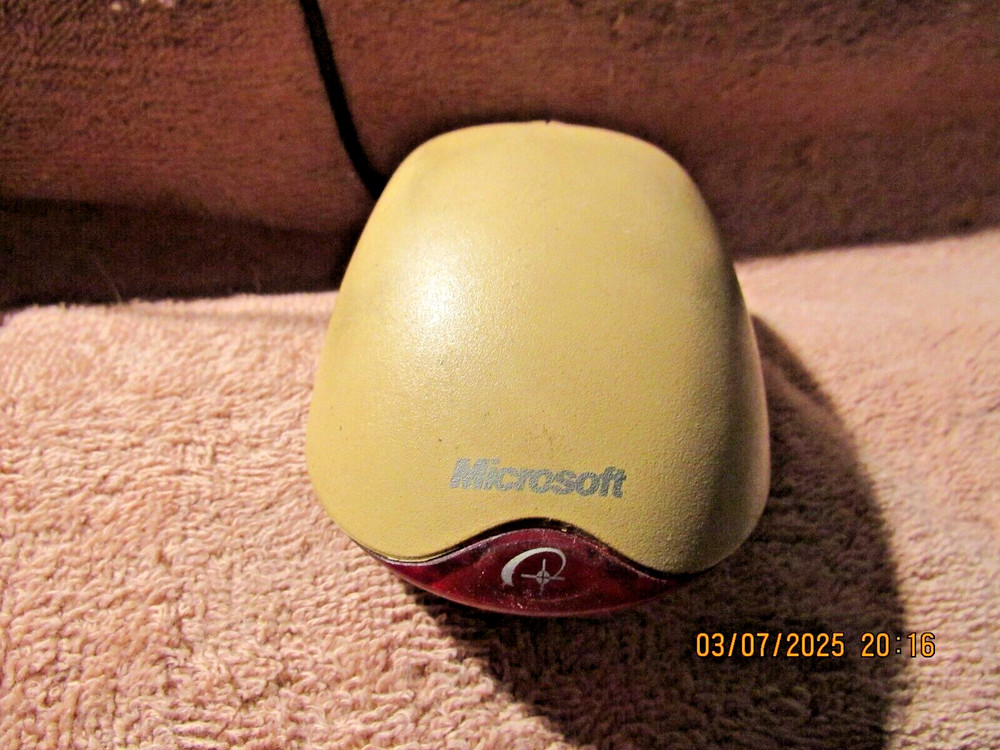 Vintage Microsoft wired Mouse, Optical USB and PS/2