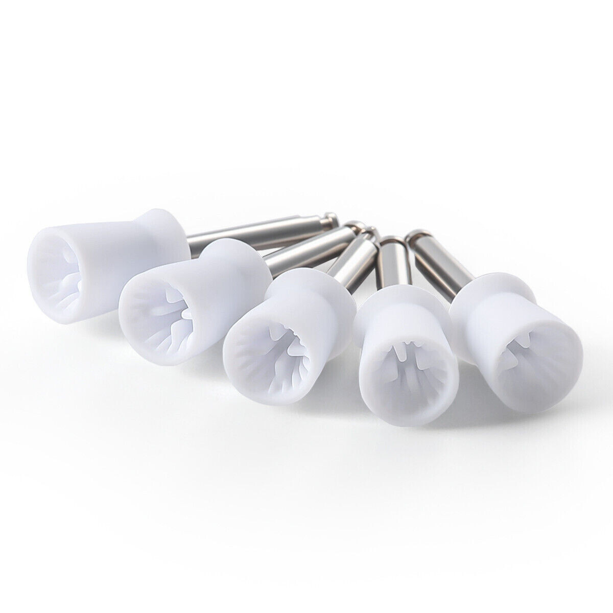 100 Pcs Dental Prophy Polishing Brush Nylon Bristle Flat/Tapered Prophylaxis RA