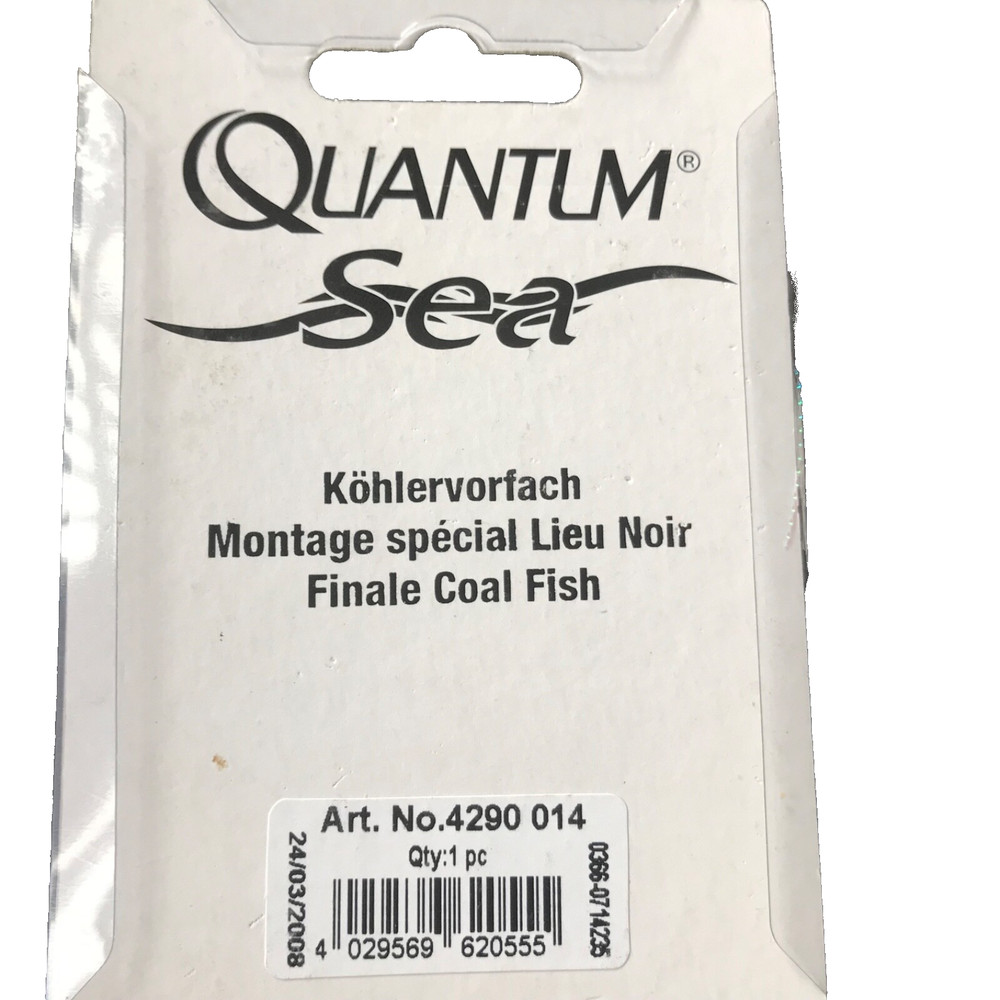 Quantum lure sea rigs coal fish 3 in pack