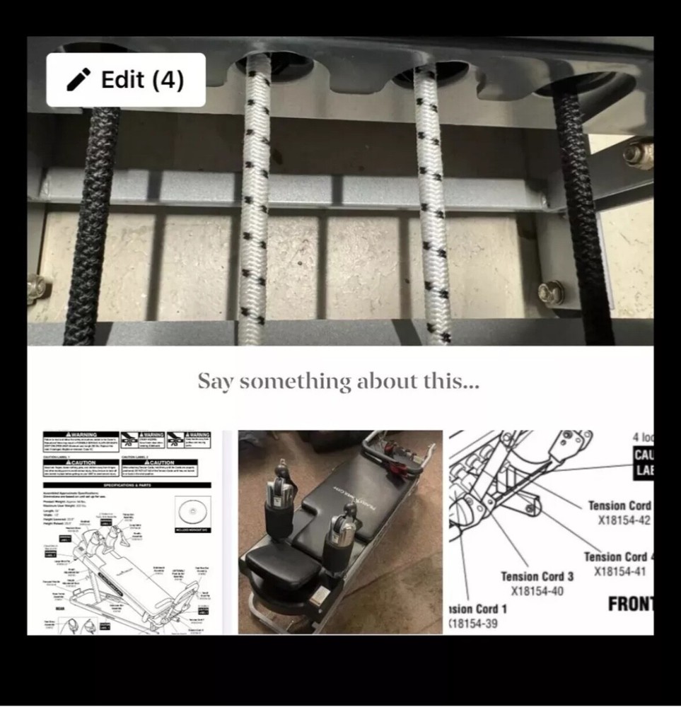 Pilates Power Gym Replacement Tension # 1/2/3/4.