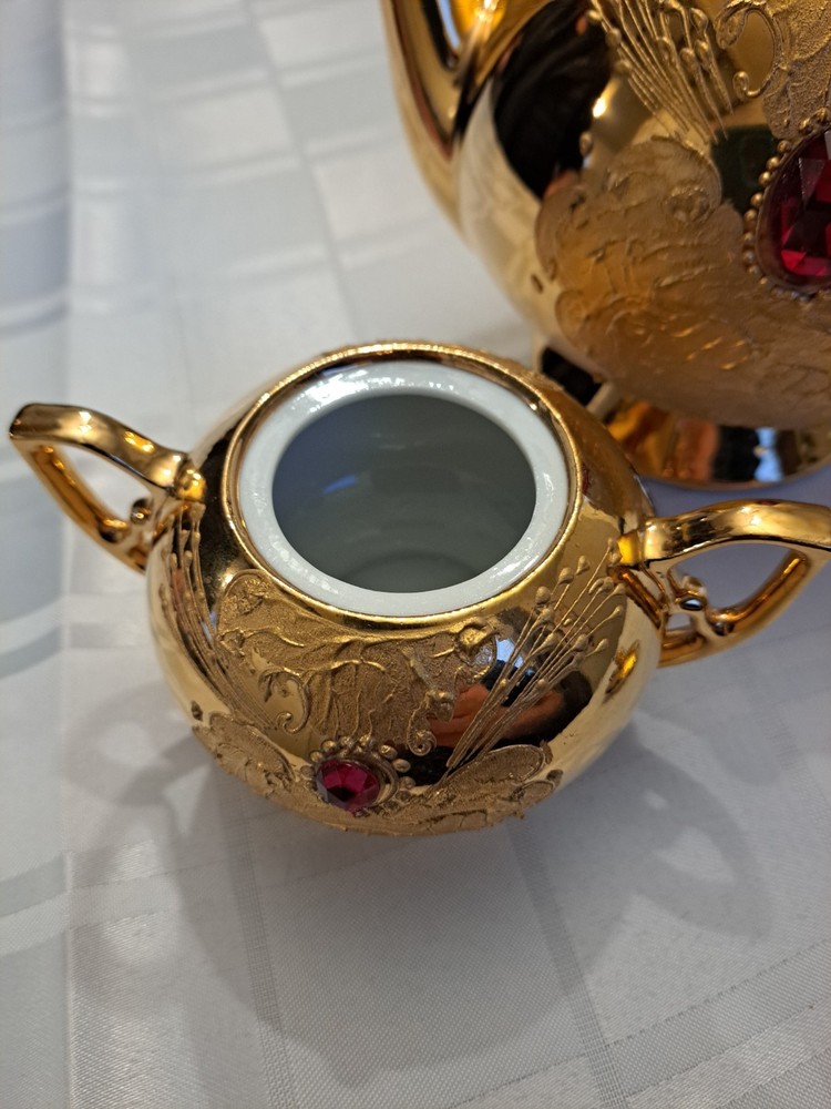 22K gold tea Cup set