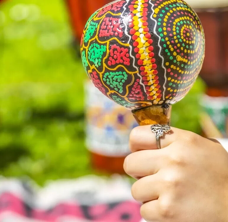 Handmade Painted Maracas