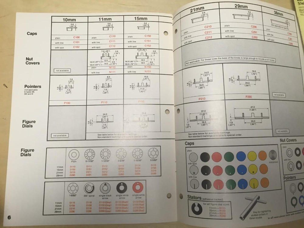 SELCO Products Co Brochure ~ Collet Knobs & Accessories for Test Equipment etc