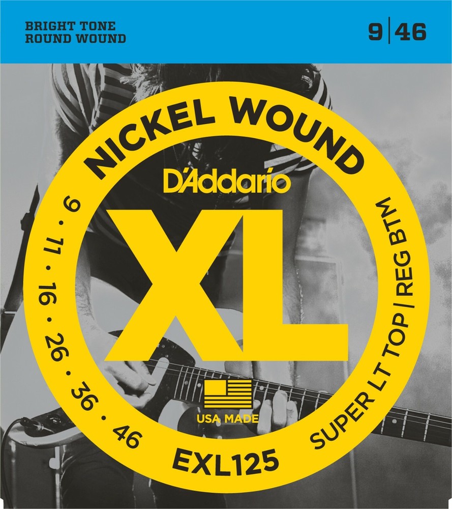 D'Addario EXL125 Electric Guitar Strings 9-46 Custom Light