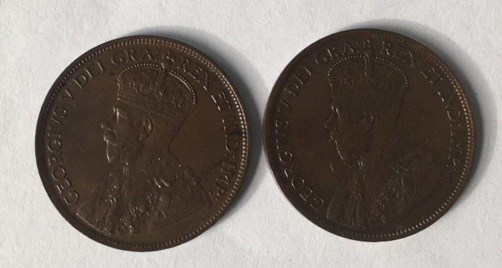 2 George V Large 1c Canada 1919. AU