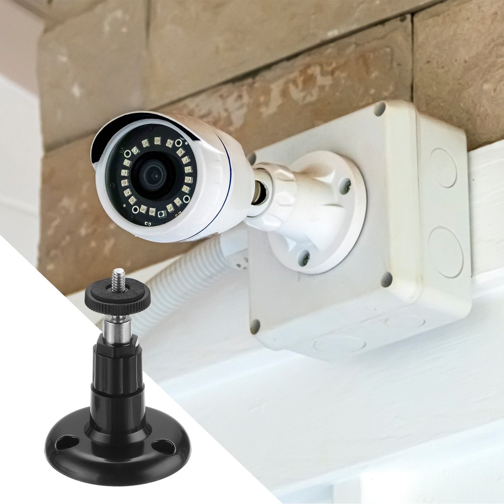 1 Pack Wall Mount Security Camera Bracket 3.7" Mounting Black, Plastic