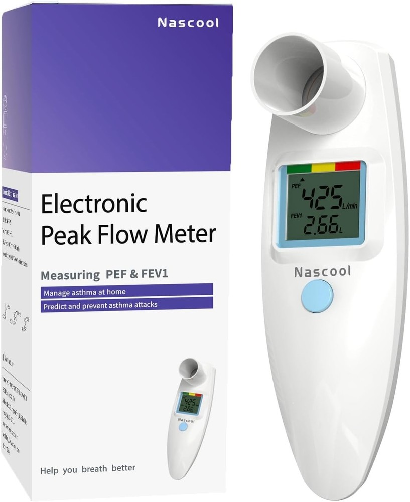 Digital Peak Flow Meter with Tracking Software for Accurate Respiratory Monit...