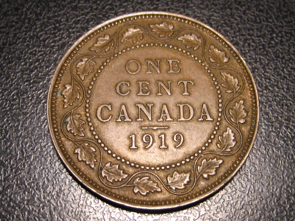 1919 Canadian Large Cent