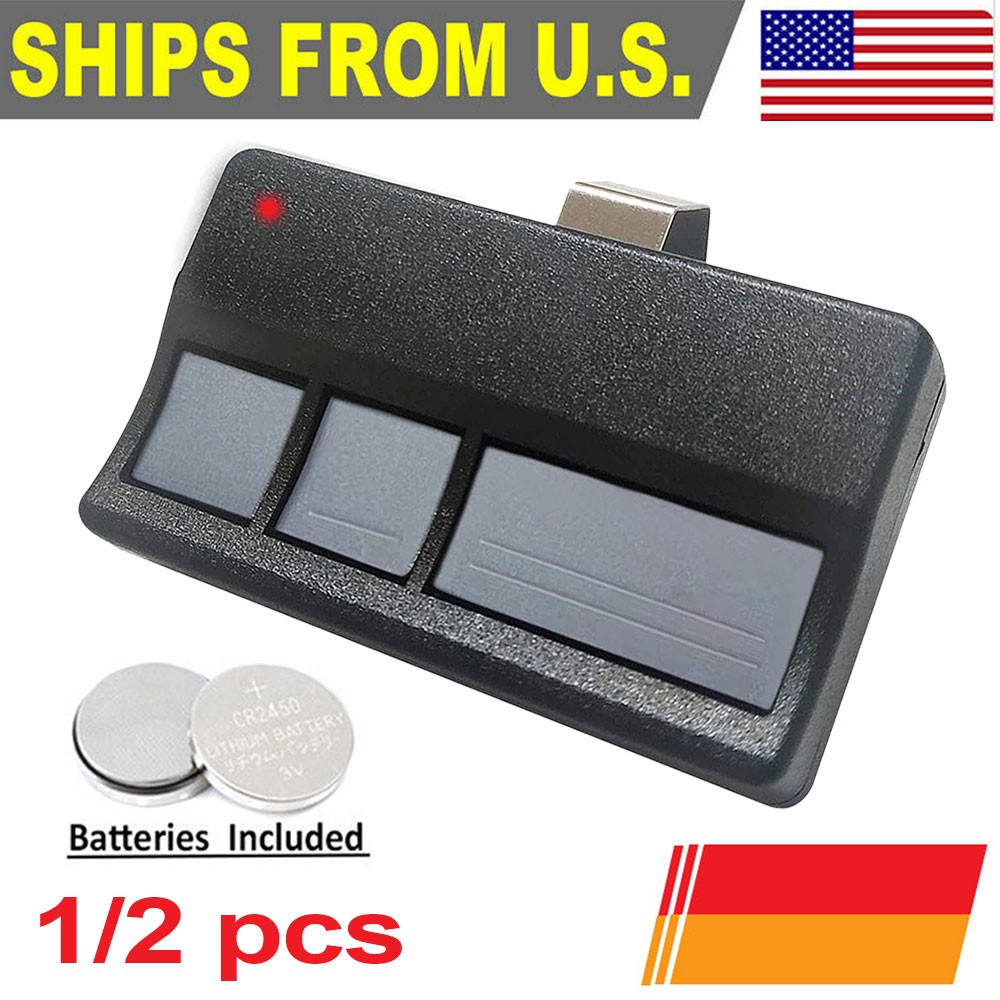 For Sears Craftsman 139.53778 Compatible 390MHz 3 Button Visor Garage Remote