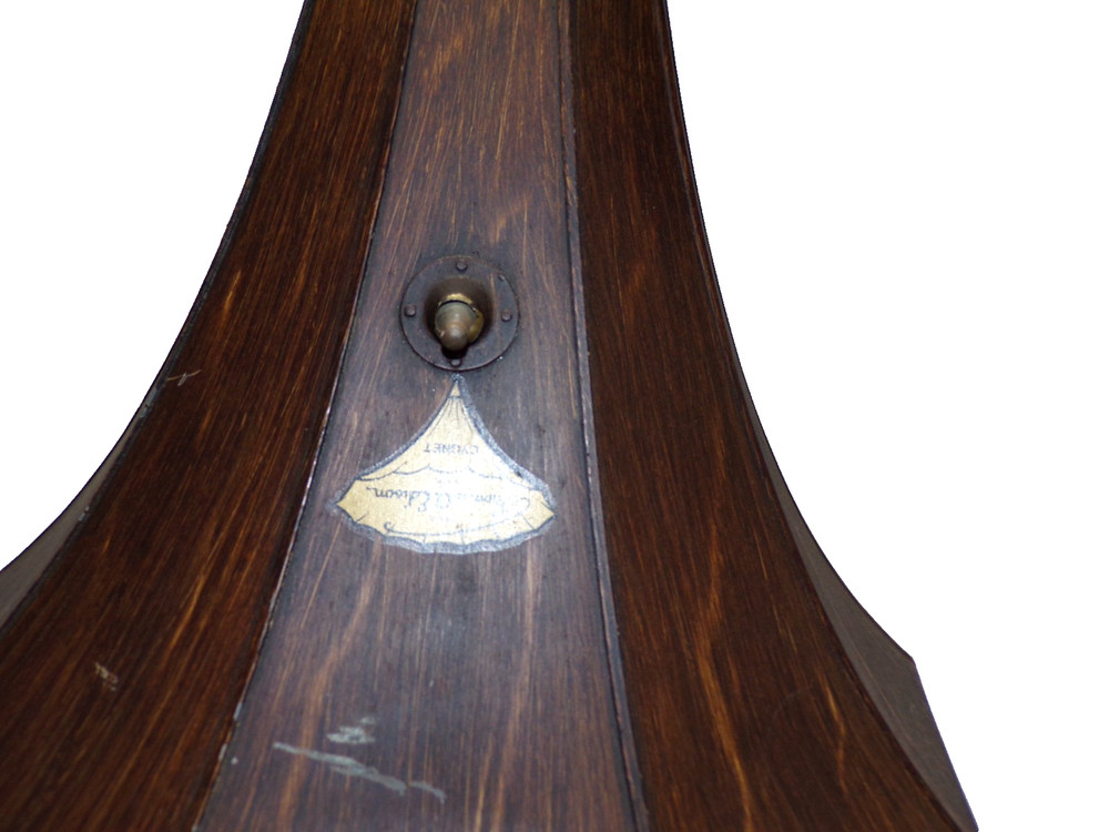 EDISON PHONOGRAPH CYGNET HORN GRAIN PAINTED BELL SECTION