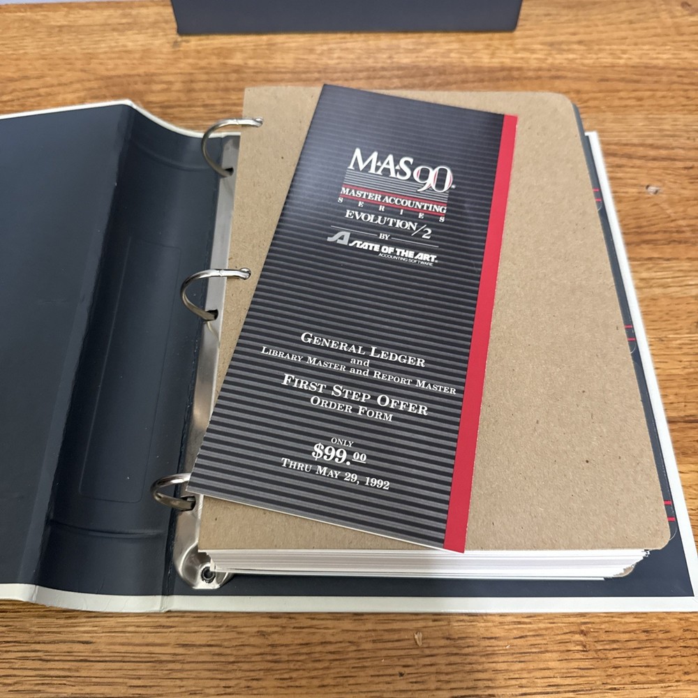MAS 90 Evolution/2 . Master Accounting Series Manual General Ledger NO SOFTWARE