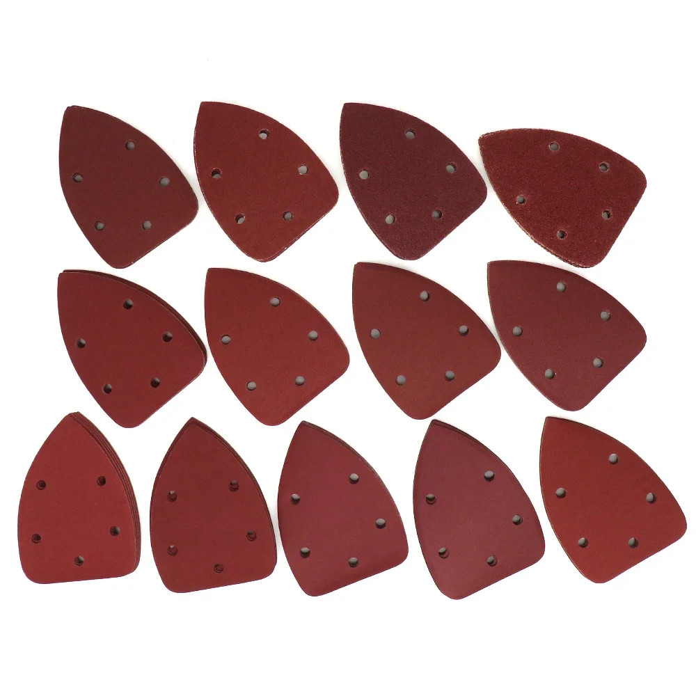20pcs Self-adhesive Sandpaper Triangle 5 holes Delta SanderHook Loop Sandpaper D