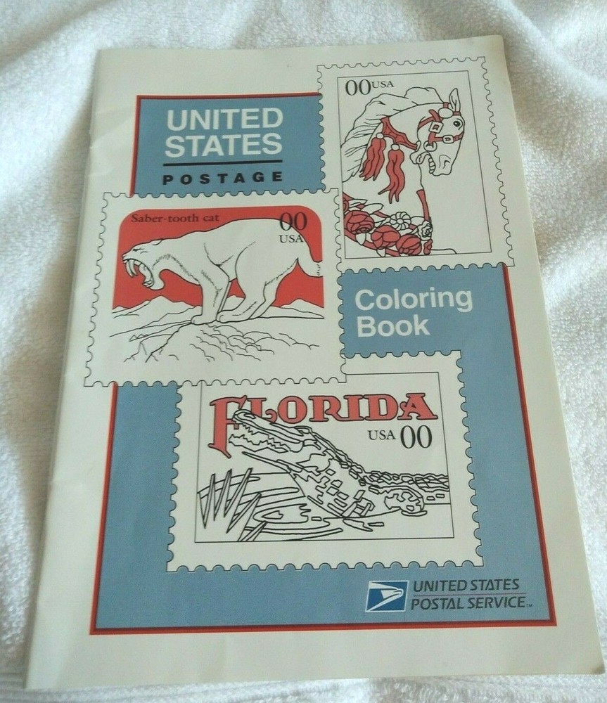 USPS Postage Stamp Coloring Book 1994