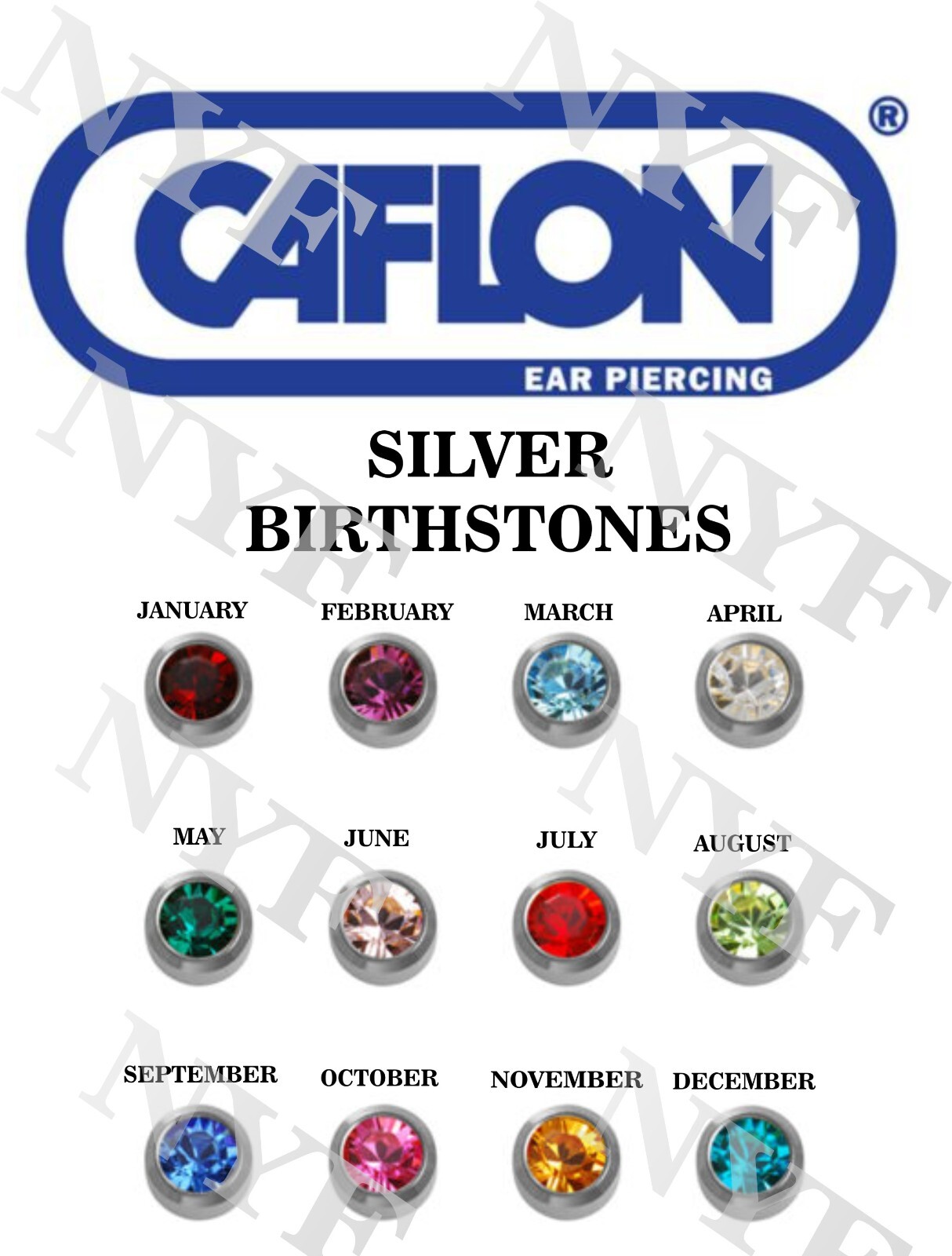 Ear Piercing Earring Studs 1 pr or 12 prs Caflon Studex Sterile Surgical Steel