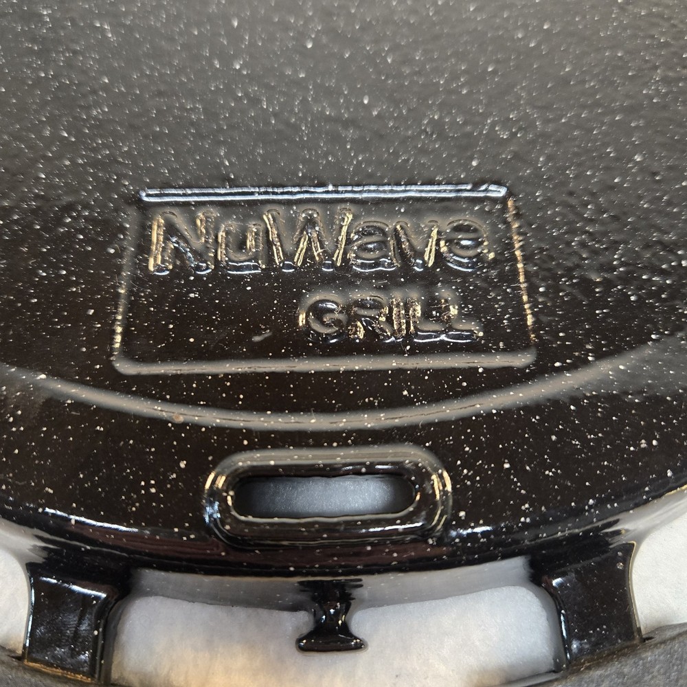 NuWave Grill Pan Precision Induction Cast Iron Double Handle Black Griddle