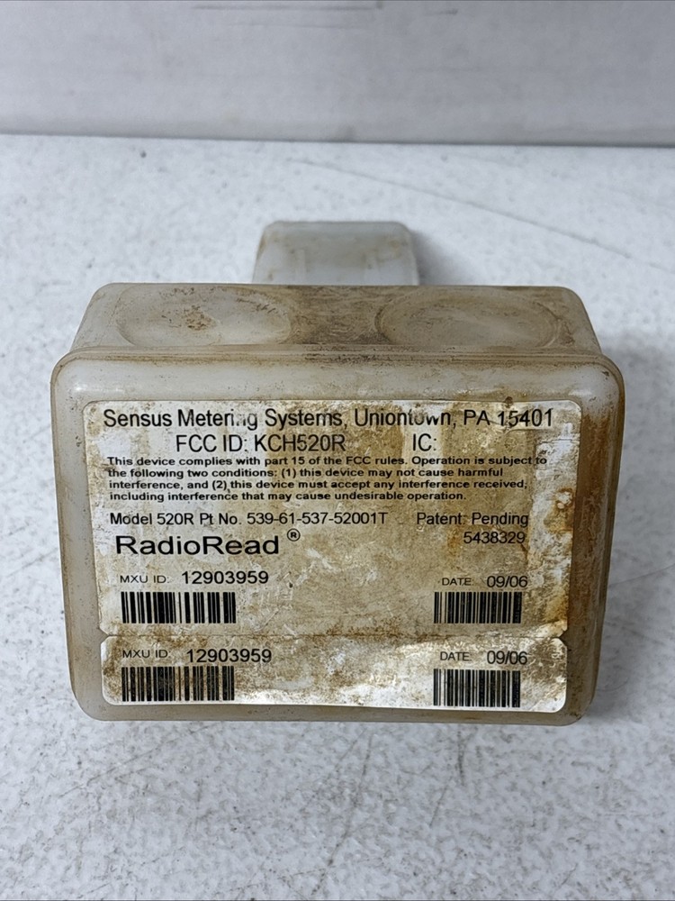 Sensus RadioRead M520R-C1-TC-X-T Panel Meter Reader Touchread Transceiver