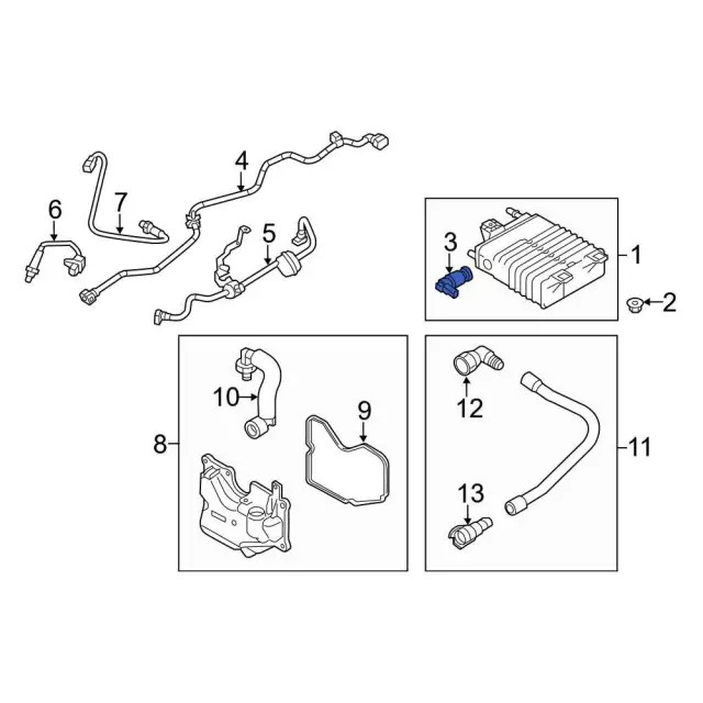 Genuine Ford Vapor Canister Purge Solenoid BV6Z-9D289-R