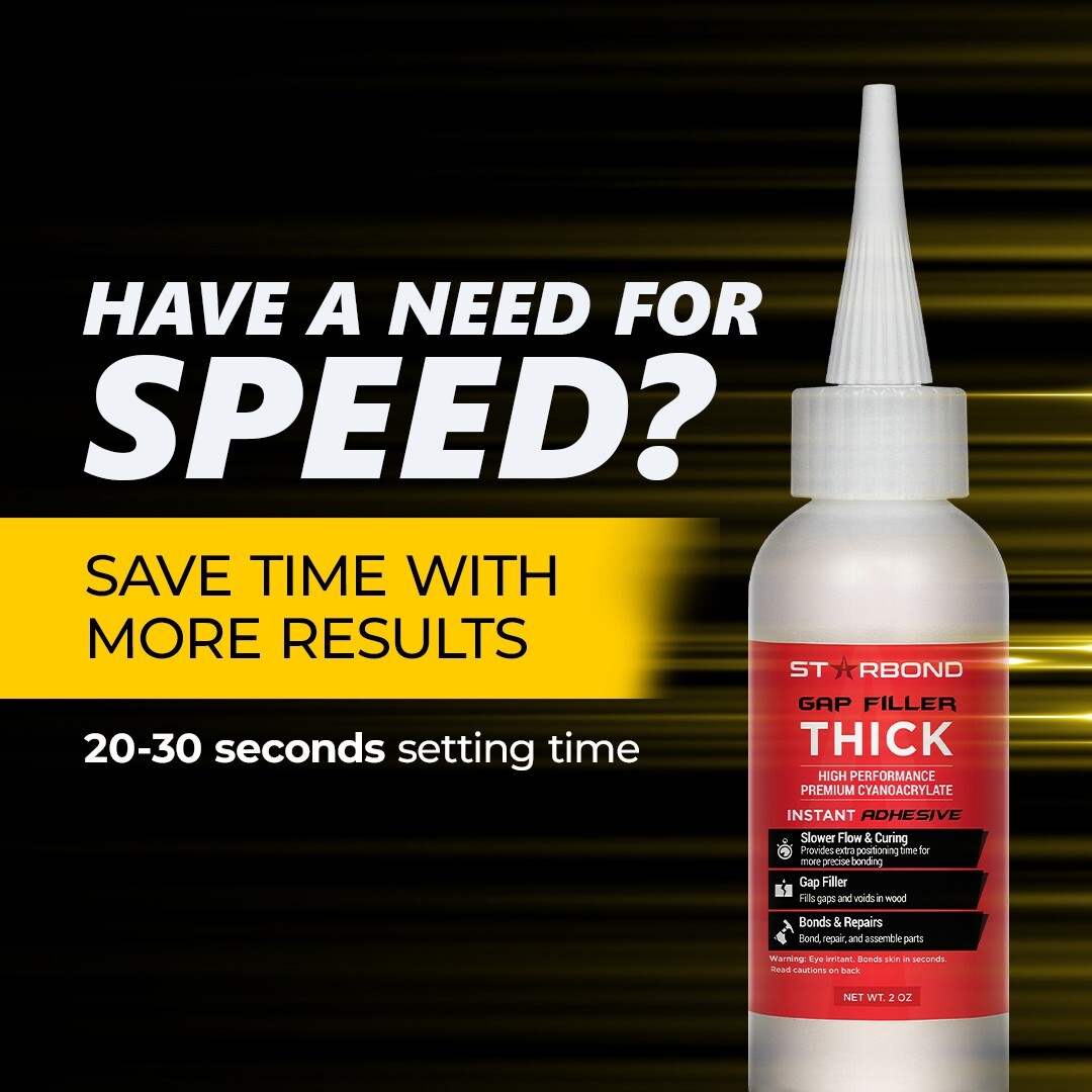 Starbond 2 oz. Thick Super Glue (Premium Cyanoacrylate CA Glue)