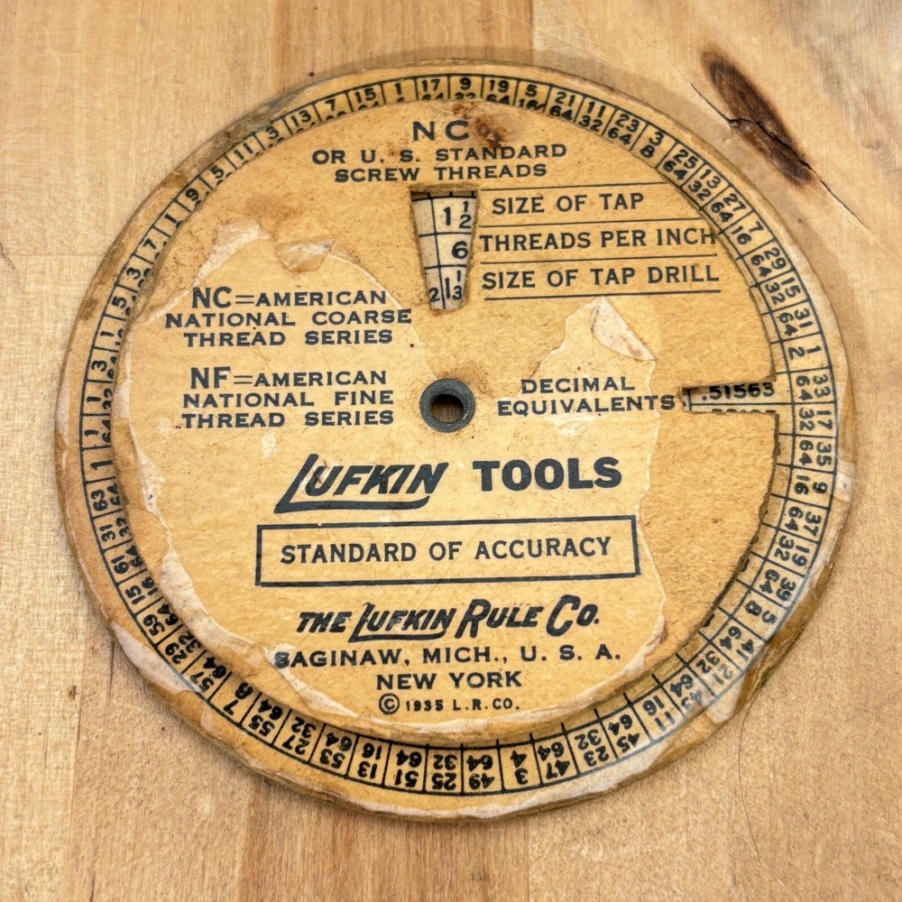 Vintage Unbrako Socket Screw Calculator, Starrett Screw Threads Indicators, Etc