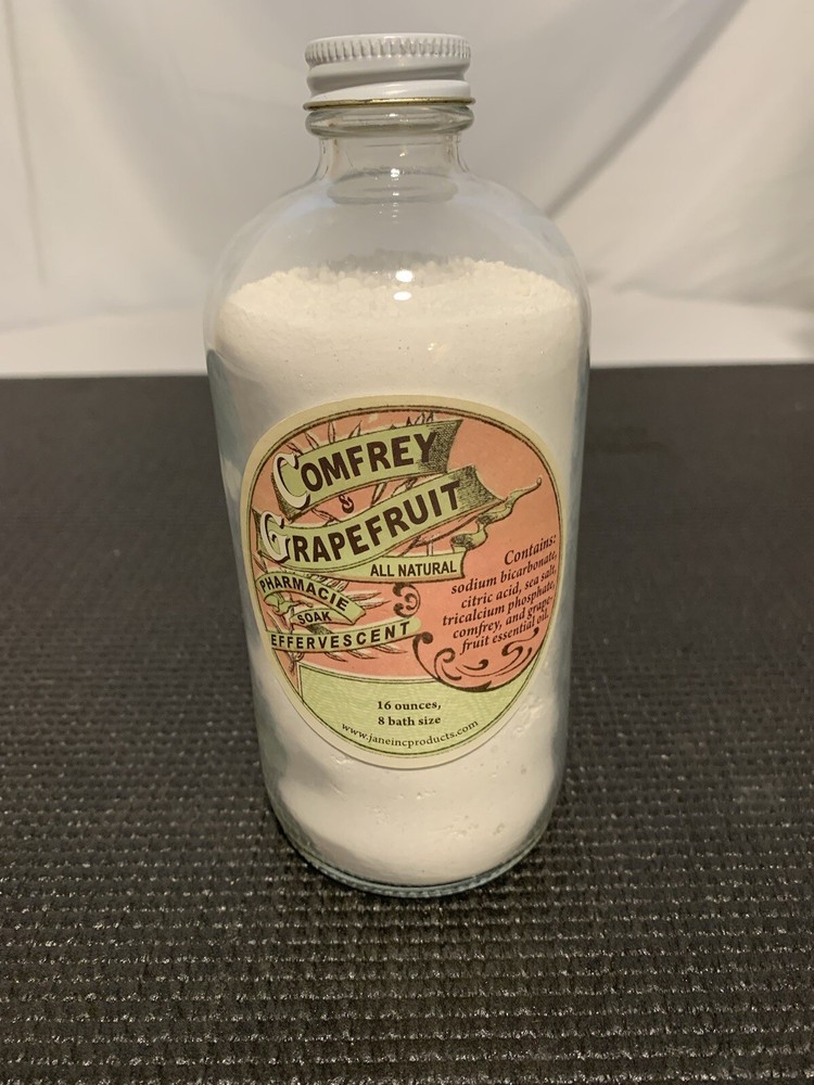 Pharmacie Soak – Comfrey & Grapefruit All Natural 16oz Effervescent ￼