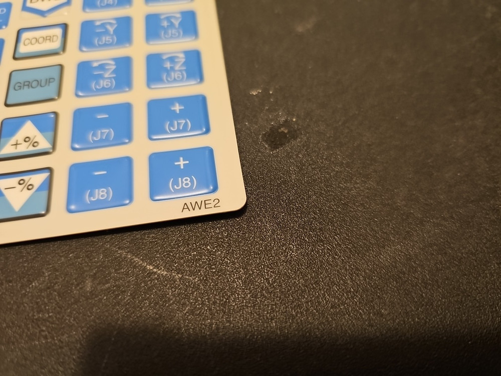 FANUC AWE2 TEACH PENDANT MEMBRAIN KEYPAD/OVERLAY