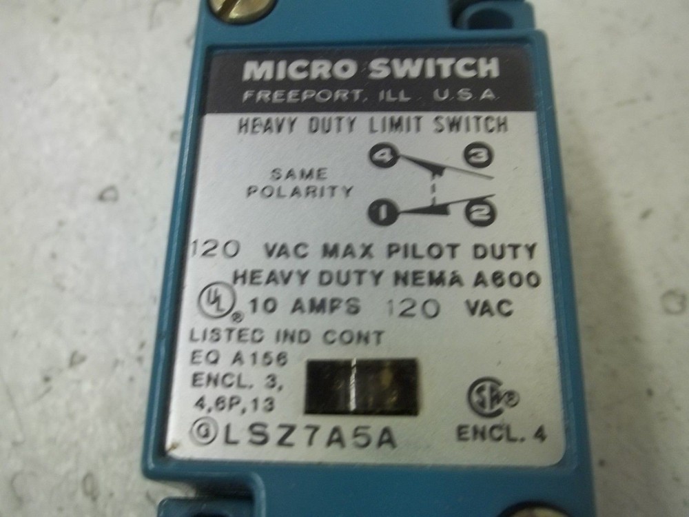 MICRO SWITCH LSZ7A5A (BODY ONLY) UNMP