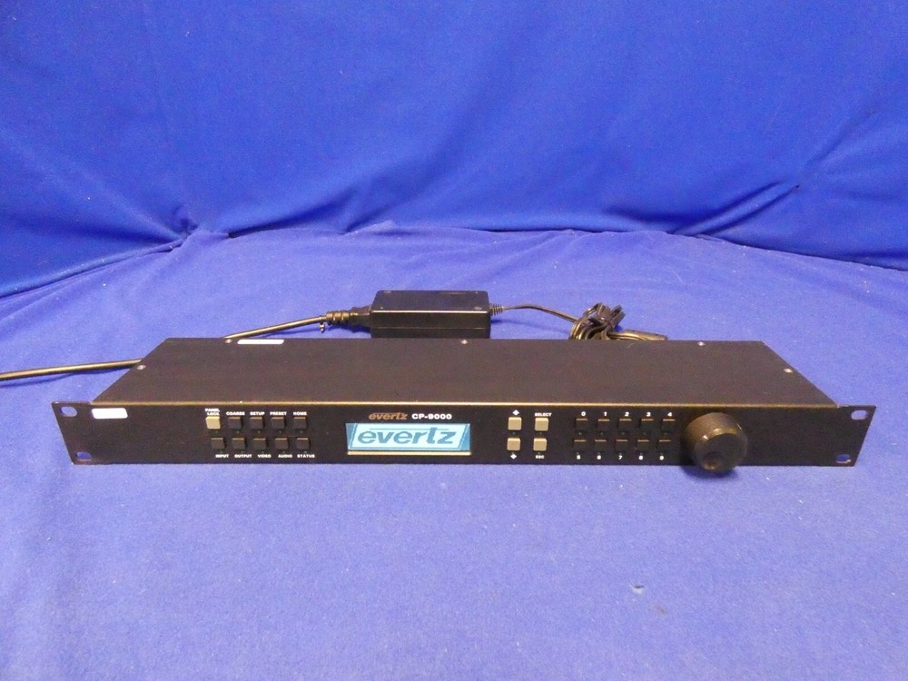 Evertz CP-9000 Control Panel w/1 External Power Supply