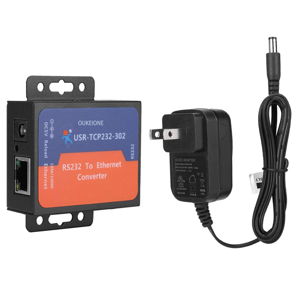 Tiny Size Serial RS232 to Ethernet TCP IP Server Converter Module Support DHCP