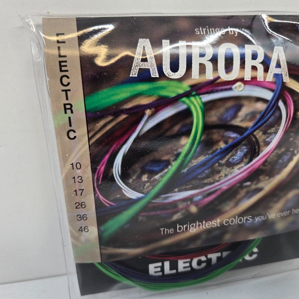 Strings by Aurora Electric Guitar Strings 10-46 Multi Color Coated