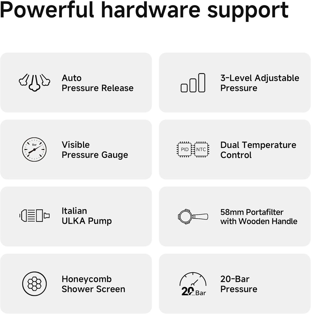 HiBREW H10 Plus Programmable Espresso Machine Stainless Adjustable Temperature