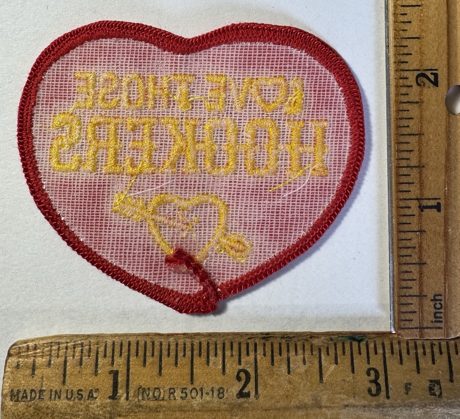 Vintage Love Those Hookers Headers Logo Patch Automotive Hot Rod NHRA Racing