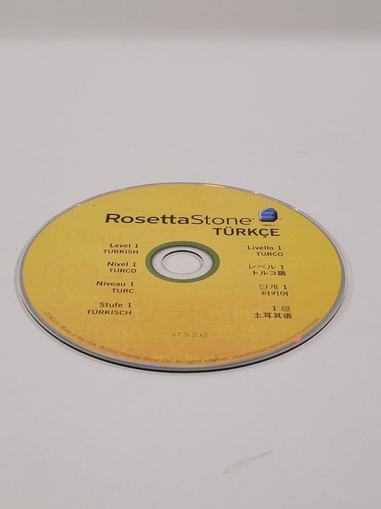 Rosetta Stone Turkish Version 7 Level 1 - DISC ONLY