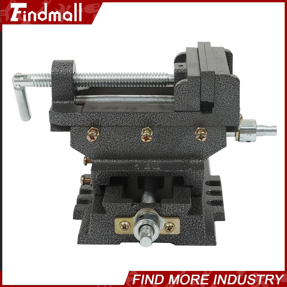 Findmall 4In Cross Drill Press Vise X-Y Clamp Machine Slide Metal Milling 2 Way