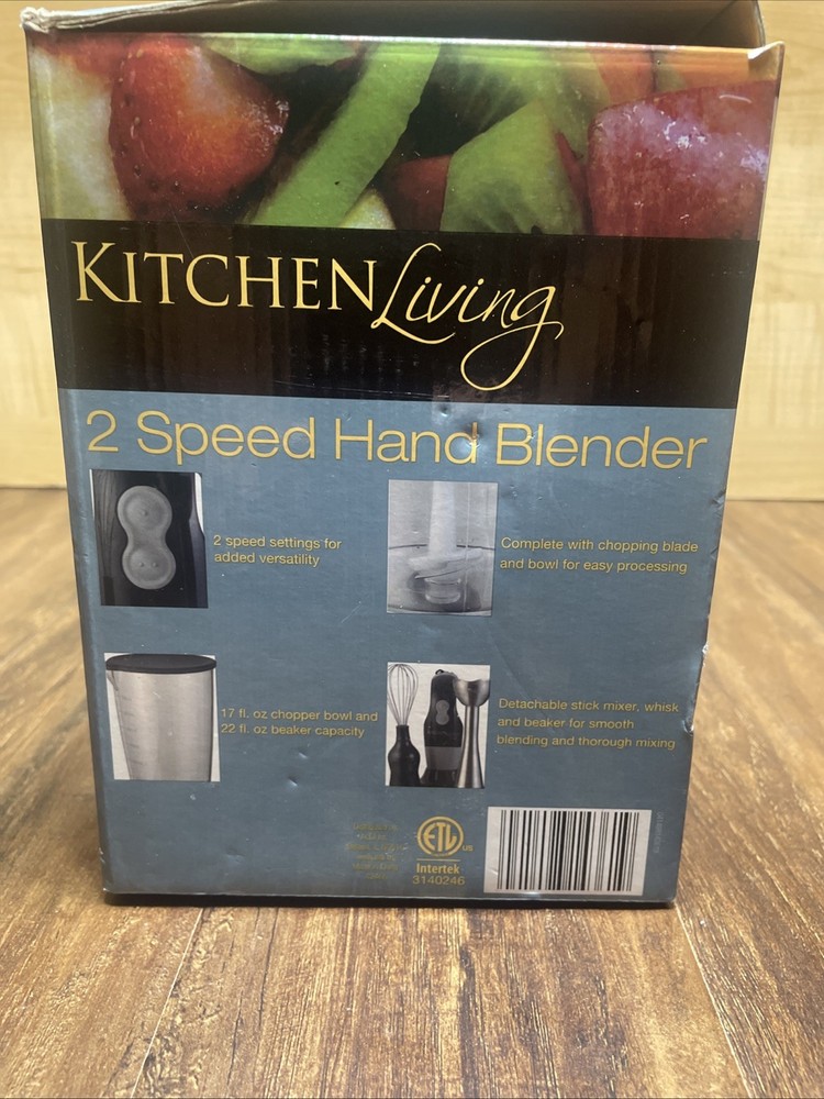Kitchen living two speed hand blender