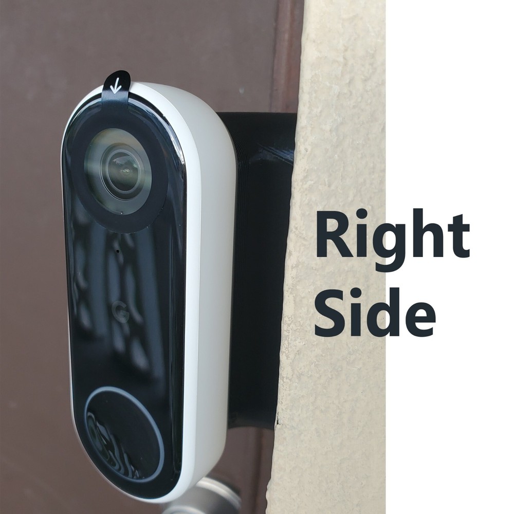 Google Nest Hello Doorbell A0077 Wired Wedge 75° Degree Angle Mount Bracket