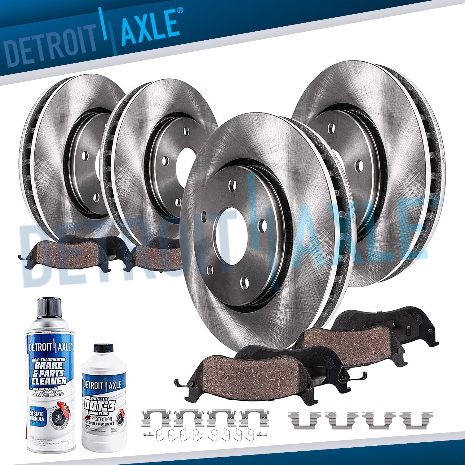 11.65" Front 11.49" Rear Disc Brake Rotors Pads for 2014-2020 Nissan Rogue Sport