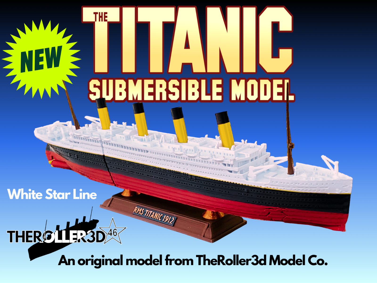 Titanic Submersible Model Dual Action Floating Mode/Sinking Mode by TheRoller3d