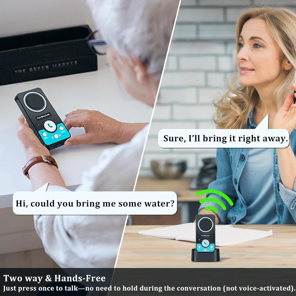 Wireless Intercom System for Home Office Classroom Long Range 2 Way Audio