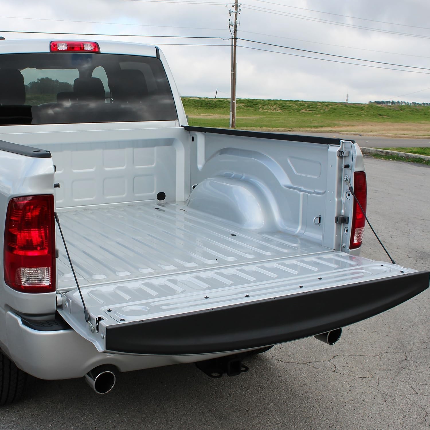 Fits Dodge Ram 1500 2500 3500 09-19 Tailgate Top Protector Molding Cap Spoiler