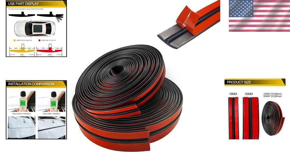 Car Front Rear Windshield Rubber Seal Kit