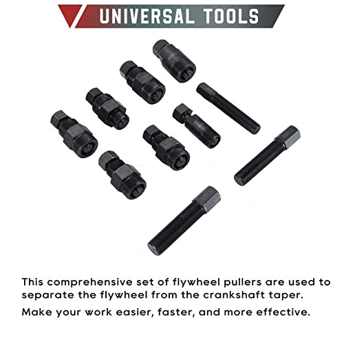 Motorcycle Flywheel Puller Set - 10PCS Universal Flywheel Puller for