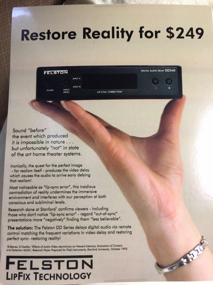 Felston DD740 Lip-Sync Corrector (audio delay for Dolby  Digital or PCM)