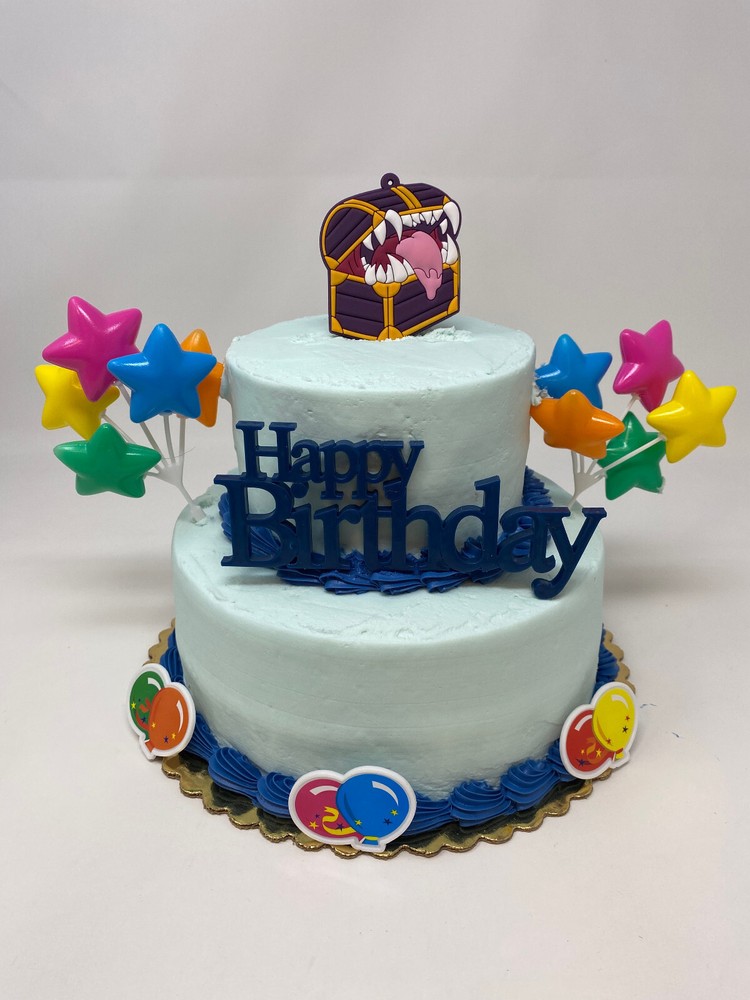 Dungeons and Dragons Chest Cake Topper Set