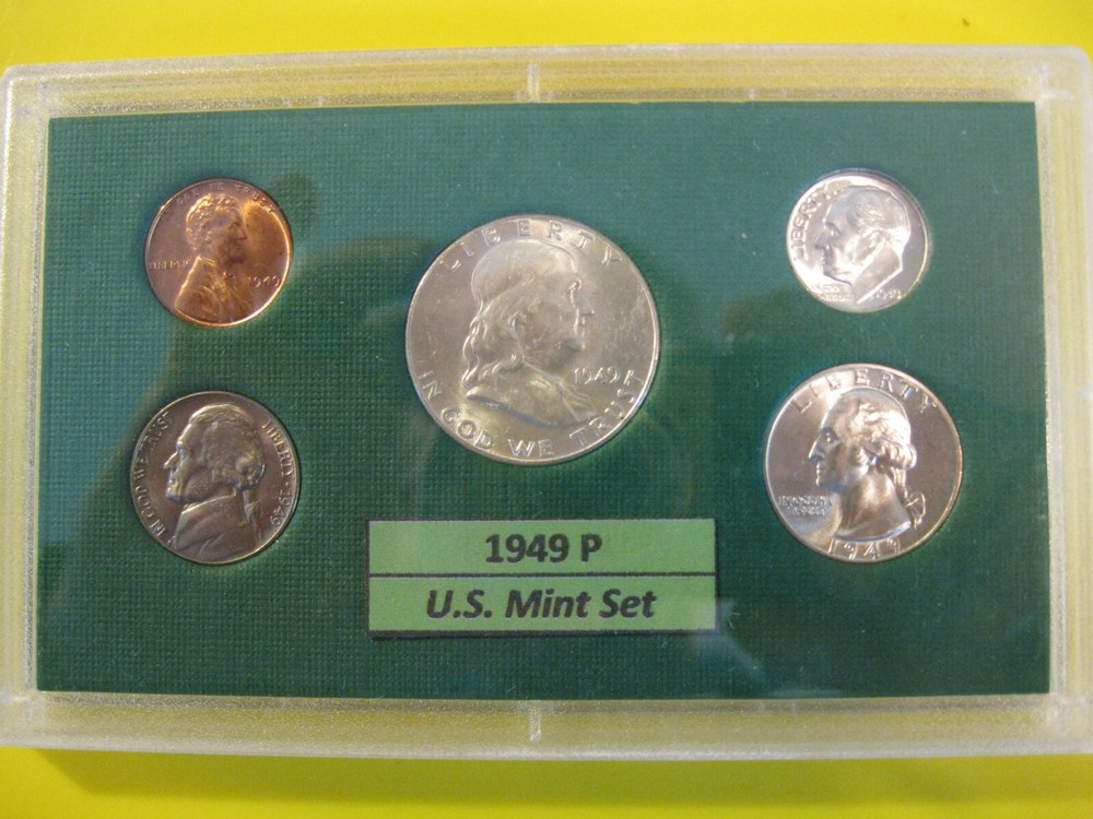 1949 P US Silver Mint Set Brilliant Uncirculated!