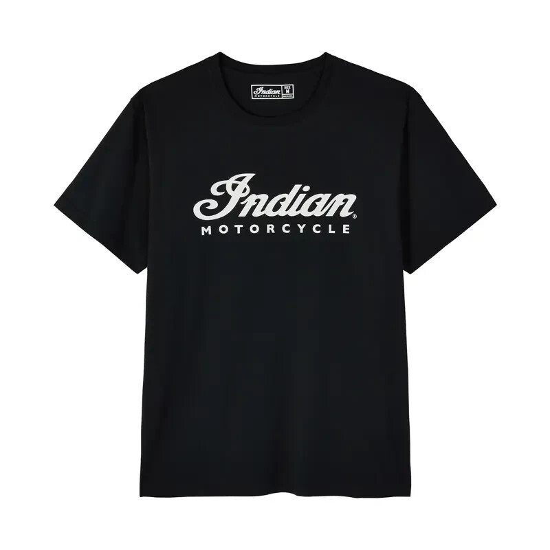 Indian Motorcycle Men's Essential Script Logo Tee, Black | 2865787
